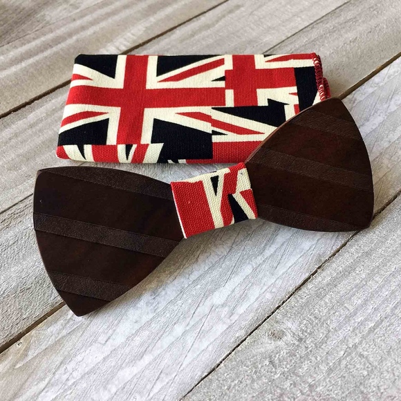 Men's Wooden Bow Tie - Picture 4 of 6